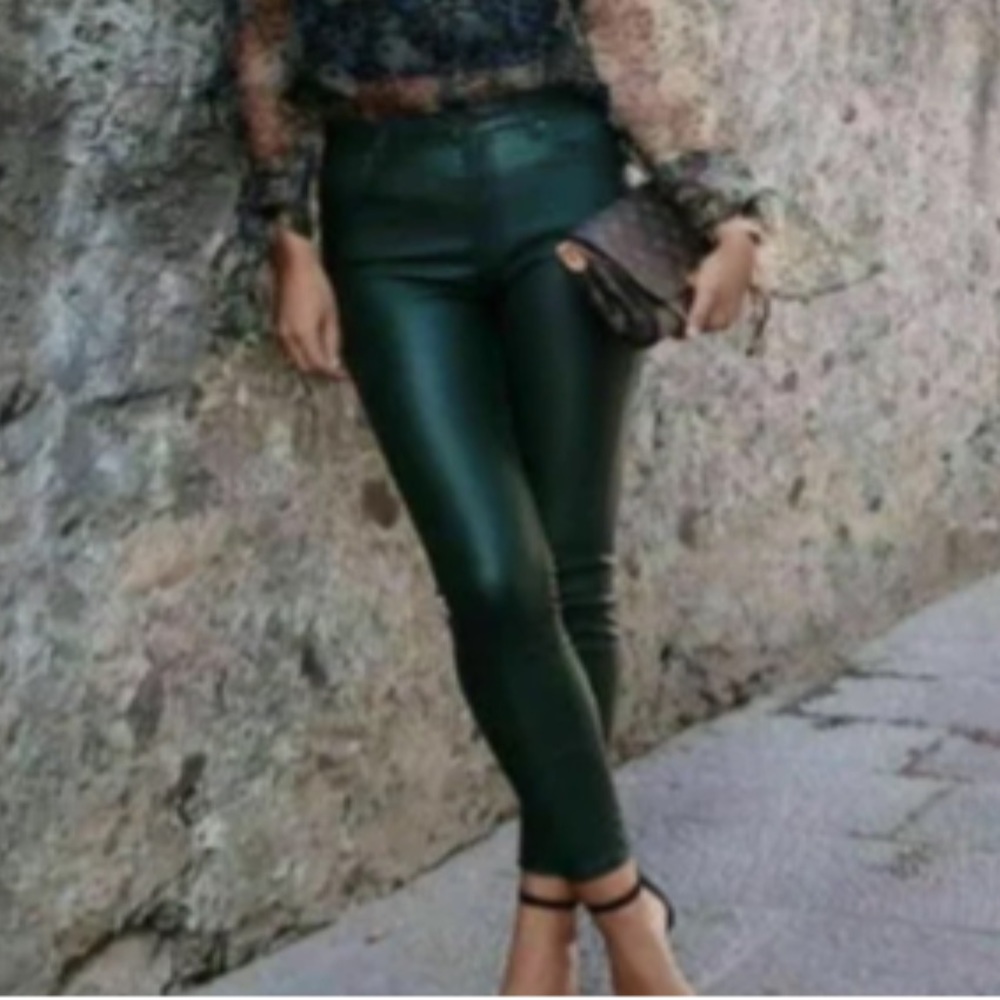 Zara faux leather pant